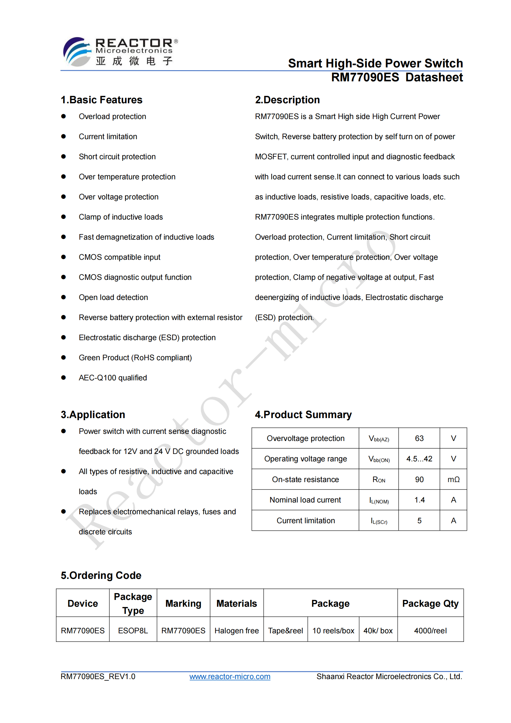 RM77090ES Datasheet_V1